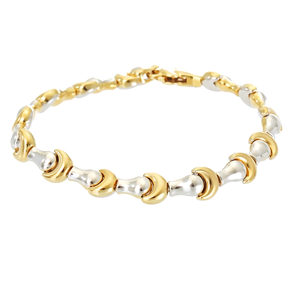 Armband, 18K, Gelb-/Weißgold, Brillant