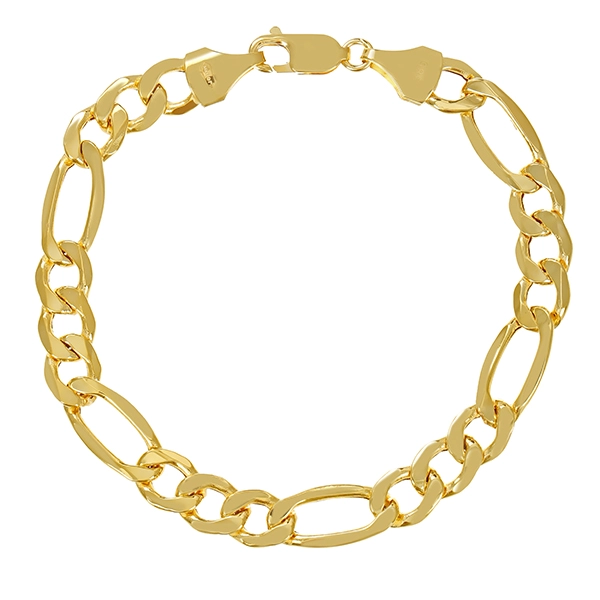 Armband, 14K, Gelbgold, Figaro-, L 20 cm