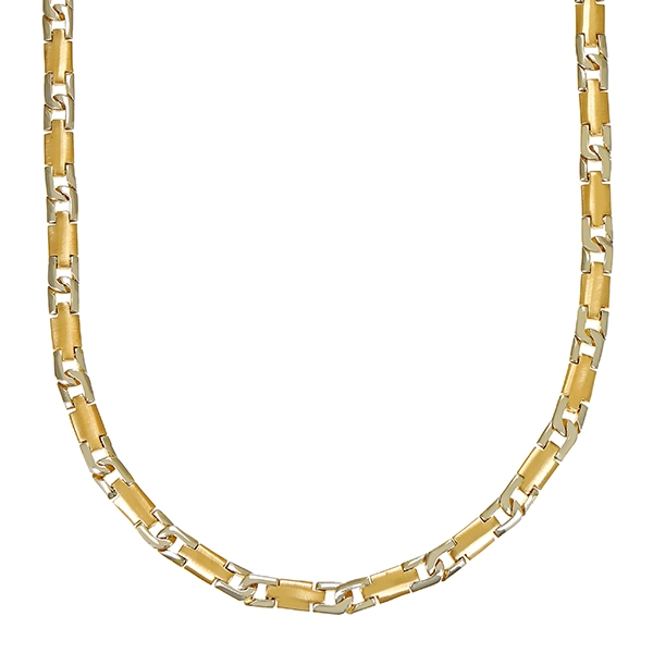 Collier, 14K, Gelb-/Weißgold