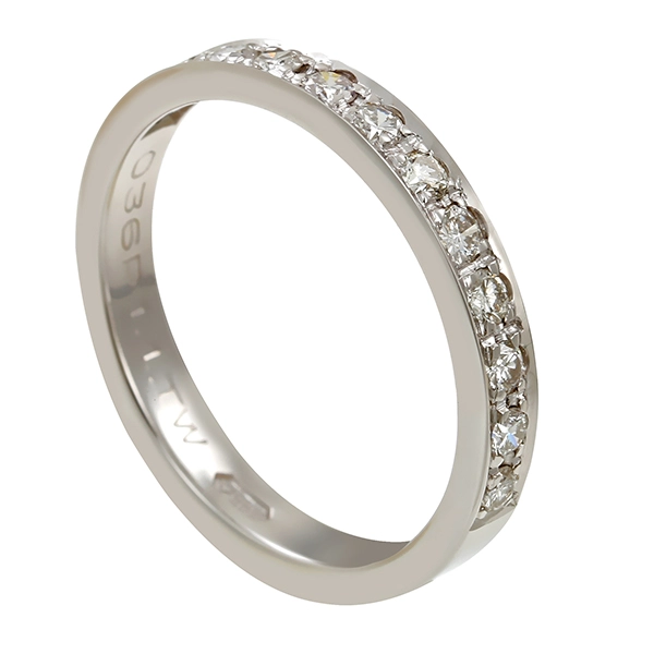 Diamantring, 14K, Weißgold, Brillanten 0,36 ct