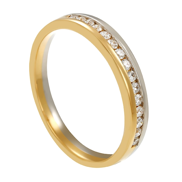 Ring, Platin/Gelbgold, Brillanten