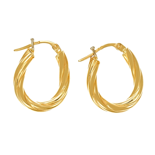 Creolen, 14K, Gelbgold