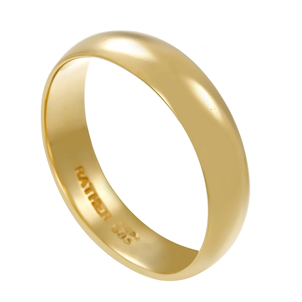 Herrenring, Ehering, 14K, Gelbgold