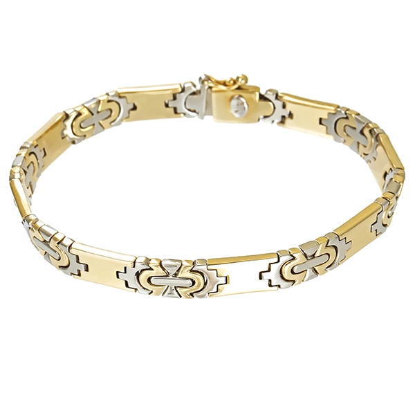 Armband, 14K, Gelb-/Weißgold