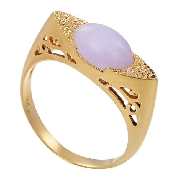 Ring, 14K, Gelbgold, Quarz