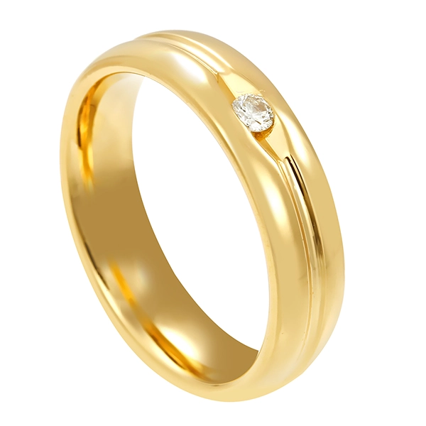 Diamantring, 18K, Gelbgold, Brillant