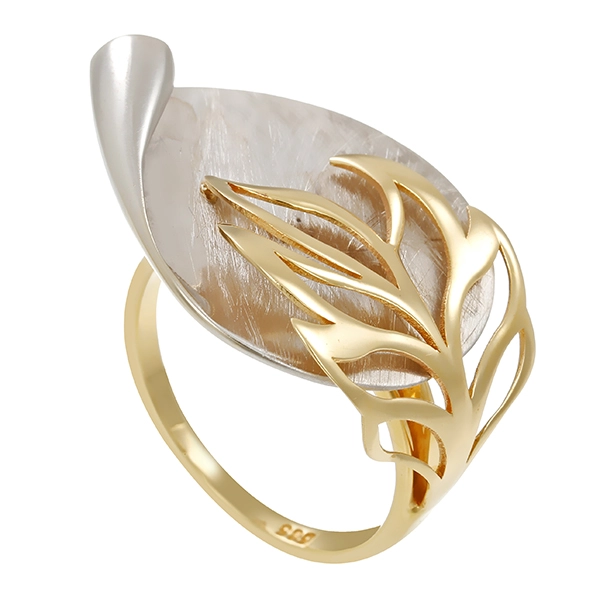 Ring, 14K, Gelb-/Weißgold