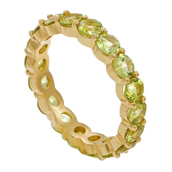 Ring, 18K, Gelbgold, Peridot