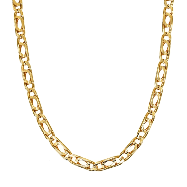 Goldkette Pfauenauge-, 14K, Gelbgold