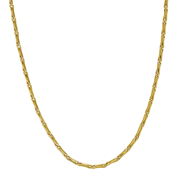 Kette, 14K, Gelbgold, Haferkorn, L51cm