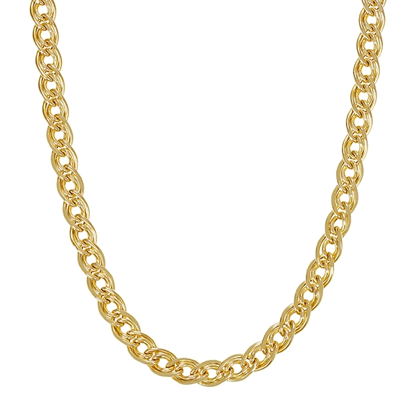 Goldkette, 14K, Gelbgold, Doppelpanzer-