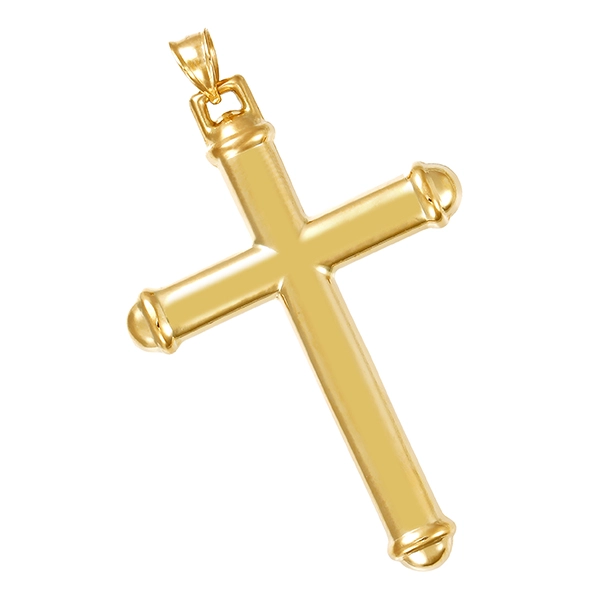 Anhänger, 14K, Gelbgold, Kreuz