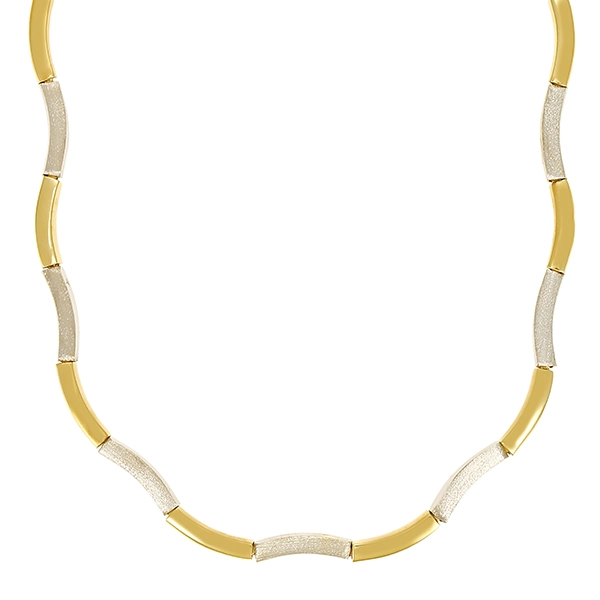 Collier, 8K, Gelb-/Weißgold