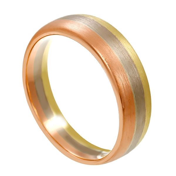 Ring, 14K, Rot-/Weiß-/Gelbgold