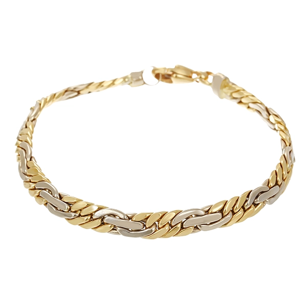 Armband, 14K, Gelb-/Weißgold