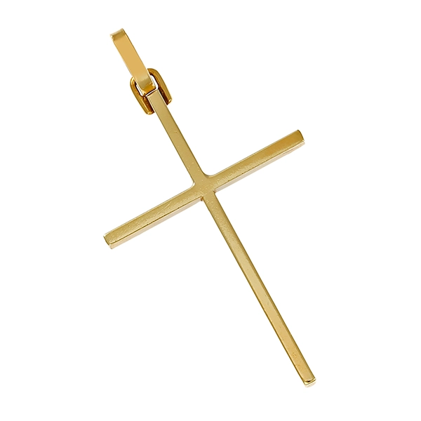 Anhänger, 14K, Gelbgold, Kreuz