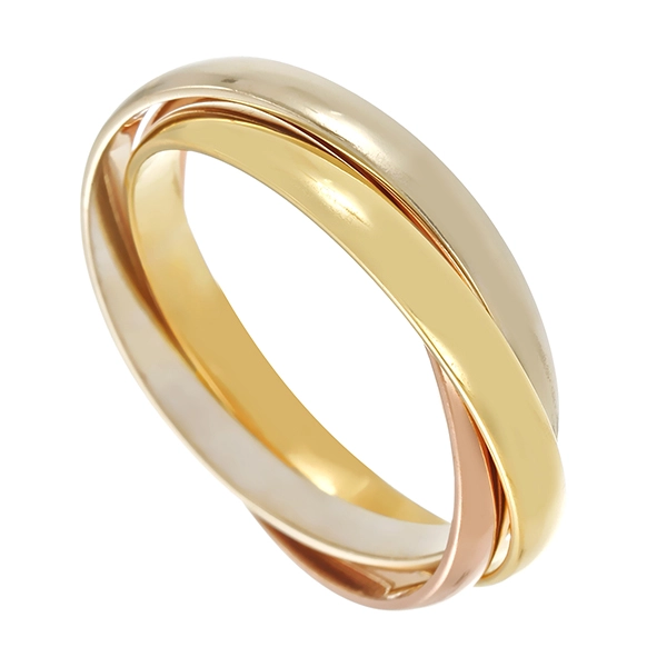 Ring, 14K, Gelb-/Weiß-/Rotgold