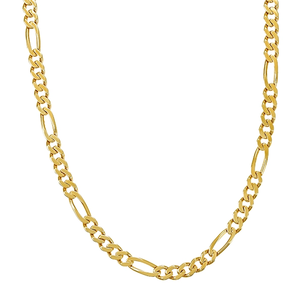 Goldkette Figaro-, 8K, Gelbgold