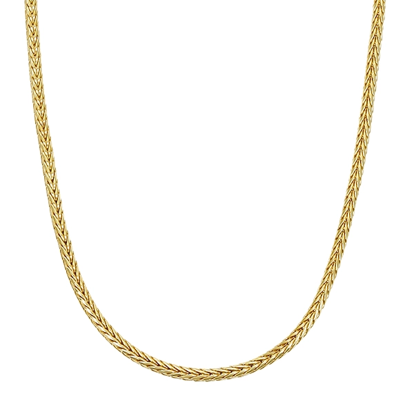 Goldkette Fuchsschwanz-, 14K, Gelbgold