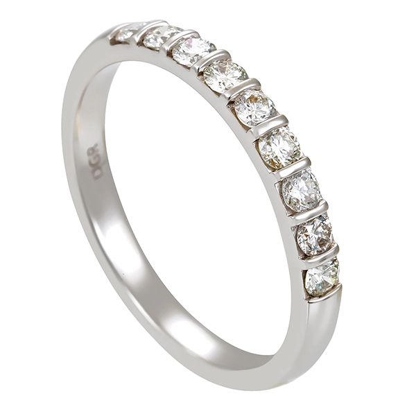 Diamantring, 14K, Weißgold, Brillanten 0,41 ct