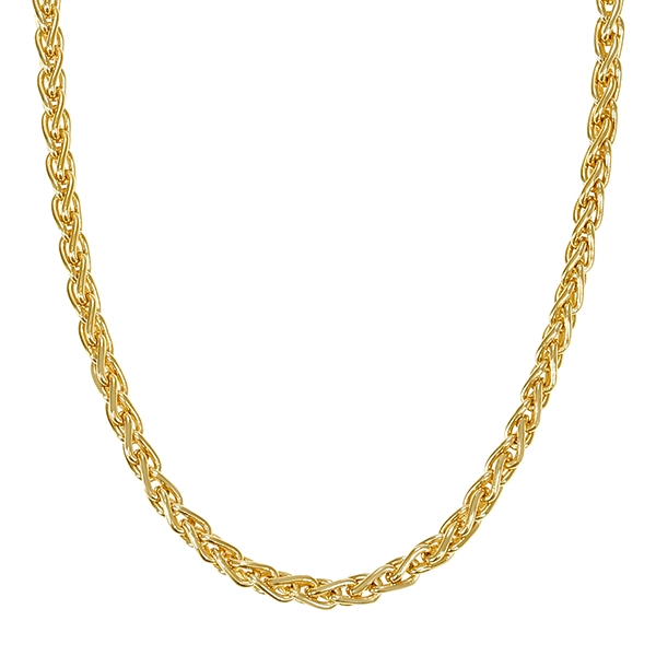 Goldkette, 14K, Gelbgold, Zopf-