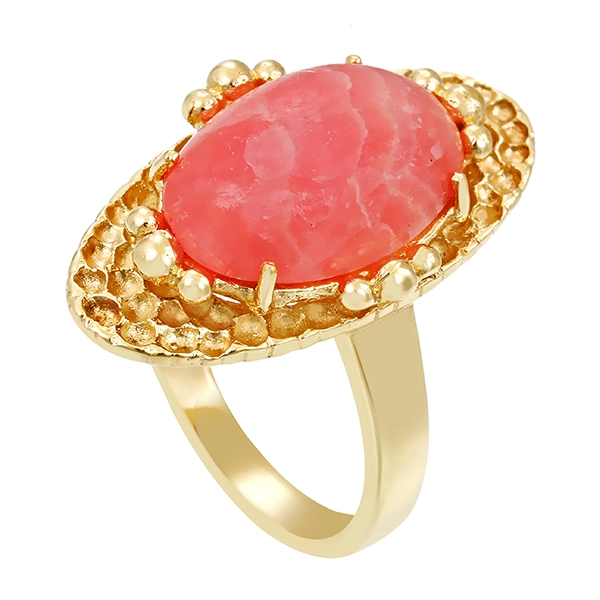 Ring, 8K, Gelbgold, Rhodochrosit