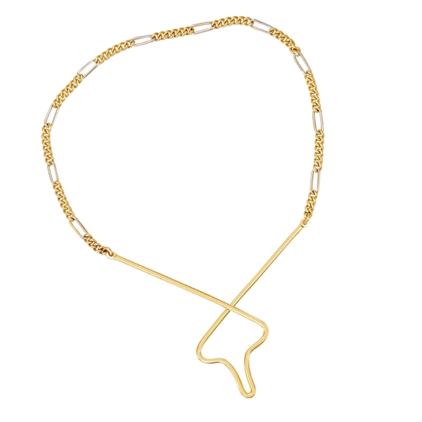 Krawattenhalter, 18K, Gelbgold