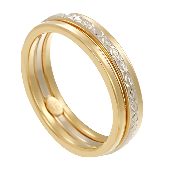 Ring, 14K, Gelb-/Weißgold