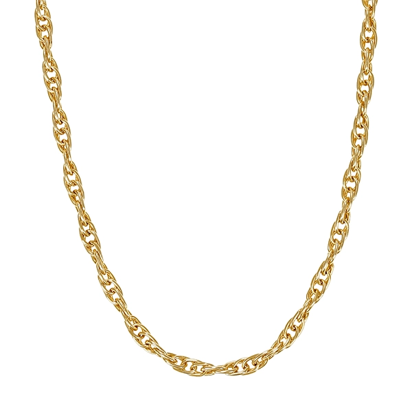 Goldkette, 14K, Gelbgold, Kordel-