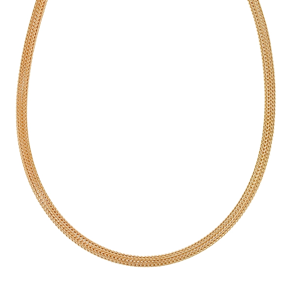 Collier, 14K, Gelbgold, Zopf