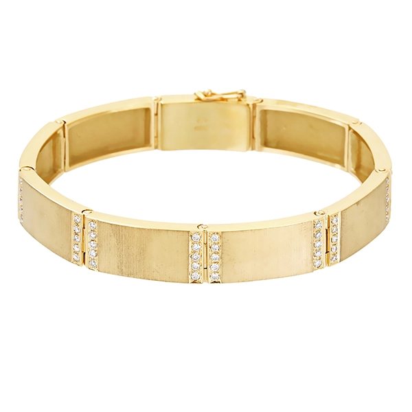 Armband, 18K, Gelbgold, Brillanten