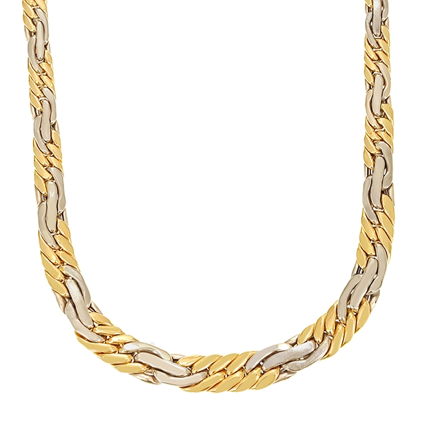 Collier, 14K, Gelb-/Weißgold