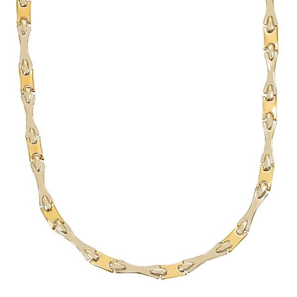 Collier, 14K, Gelb-/Weißgold