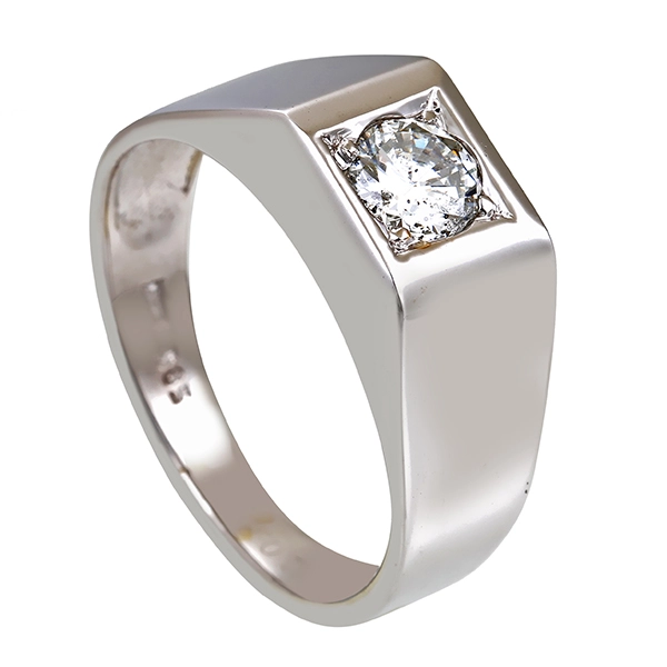 Diamantring, 14K, Weißgold, Brillant 0,55 ct