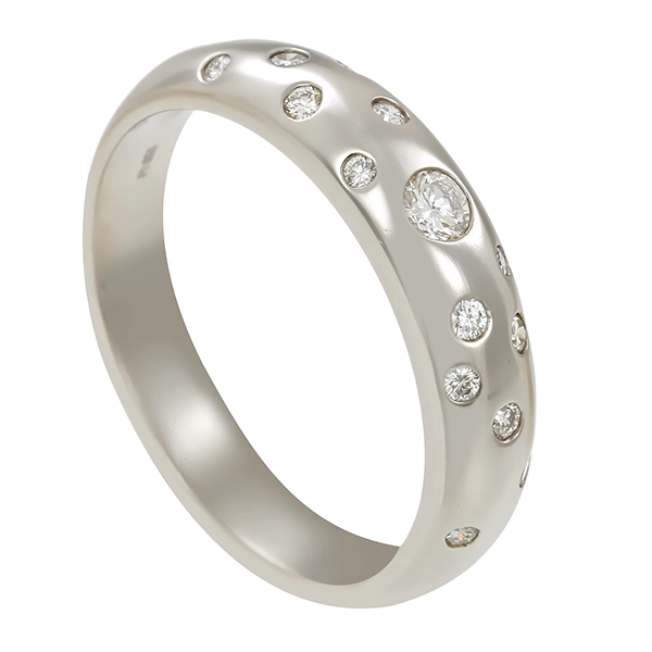 Ring, 950 Platin, Brillanten