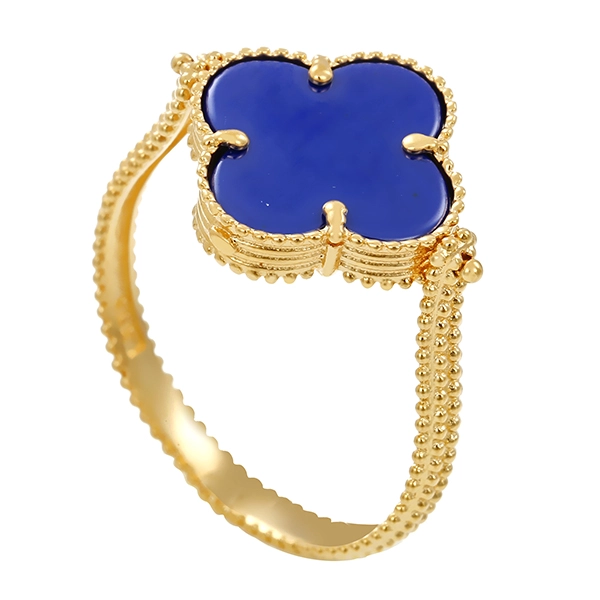 Wendering, 14K, Gelbgold, Lapis, Zirkonia