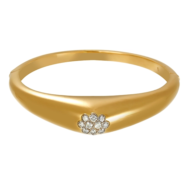 Armreif, 18K, Gelbgold, Brillanten