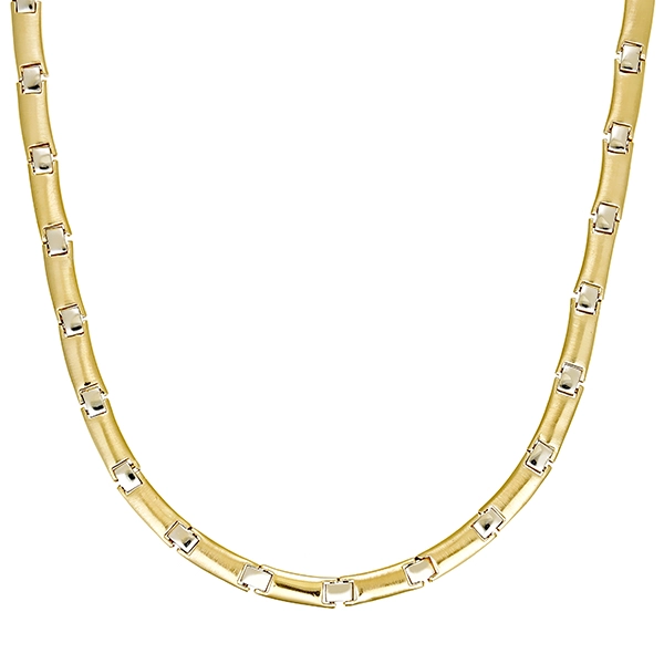 Collier, 14K, Gelb-/Weißgold 