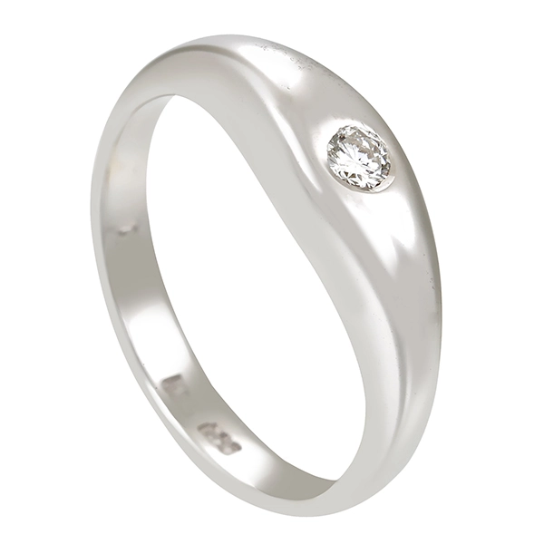 Diamantring, 14K, Weißgold, Brillant