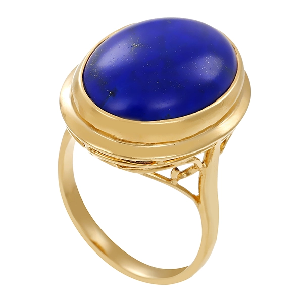 Damenring, 14K, Gelbgold, Lapis, U53