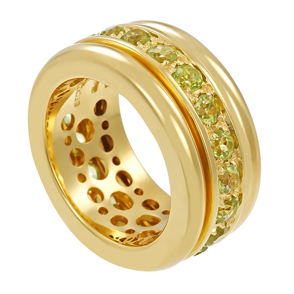 Damenring, 18K, Gelbgold, Peridot