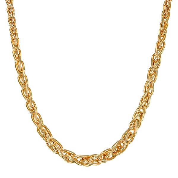 Collier, 14K, Gelbgold, Zopfmuster