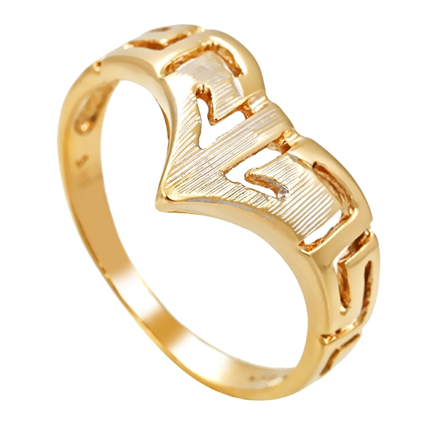 Ring, 14K, Gelb-/Weißgold